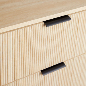 Mid-Century 3 Drawer Chest With Reeded Drawer Fronts by Couch.com