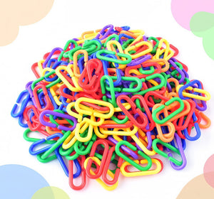 Parrot Toy Bird Supplies C-Shape Plastic Chain