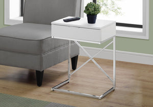 Accent Side Table, Storage Drawer, Spacious Tabletop, Contemporary & Modern by Couch.com