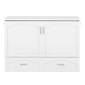 Murphy Wall Bed With Drawer And A Set Of Sockets & USB Ports, Pulley Structure Design by Couch.com