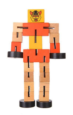 wooden robot toys