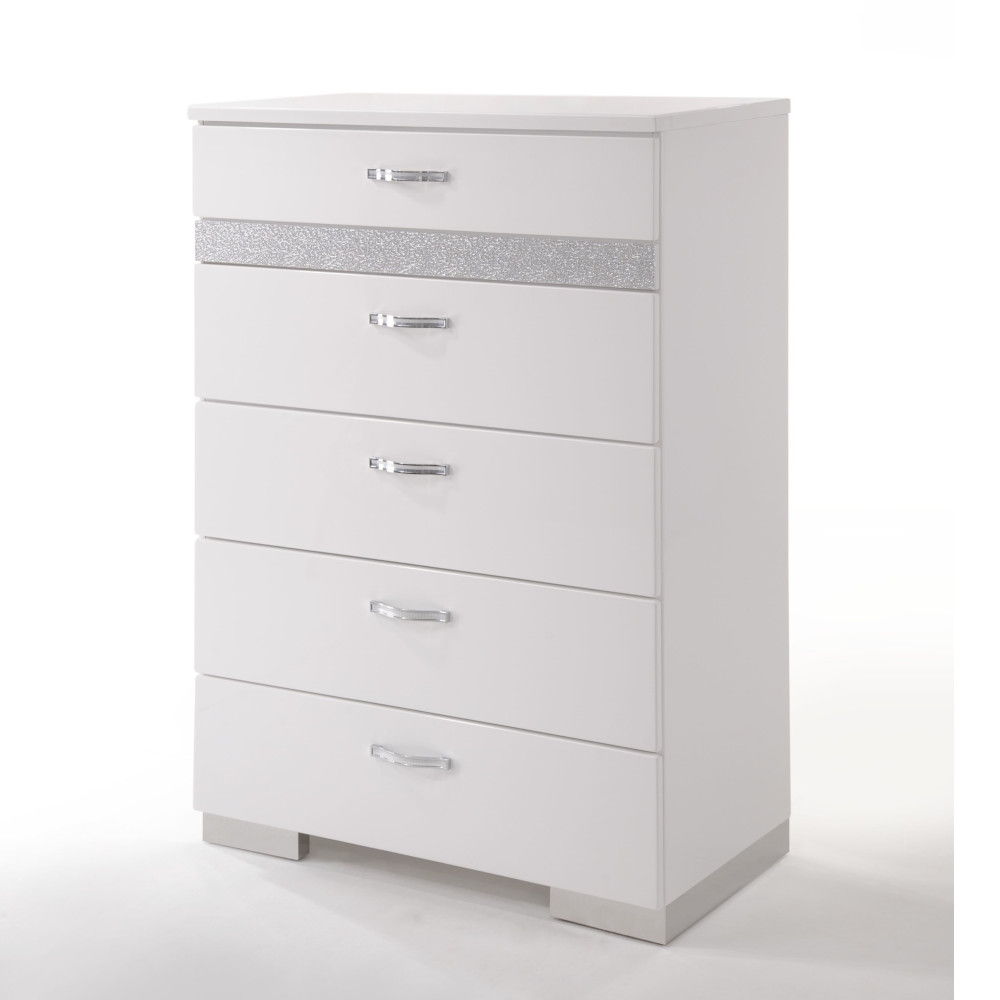 Naima II - High Gloss Chest - White by Couch.com