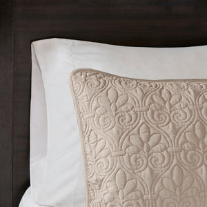 Reversible Quilt Set Khaki Full/Queen