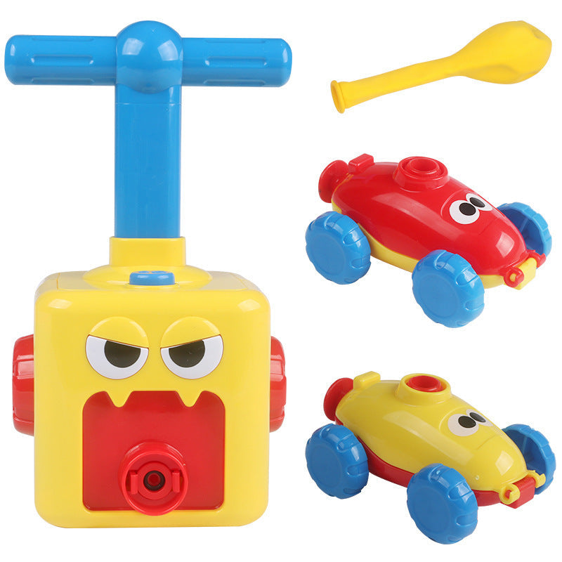Power Balloon Launch Tower Toy Puzzle  Education Inertia Air Power Balloon Car Science Experimen Toy For Children Gift