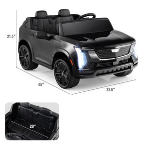 24V Ride on Truck 2-Seater Licensed Cadillac with Remote Control-Black