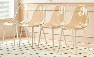 Dining Chair, Metal Leg, Plastic Seat (Set of 4) by Couch.com