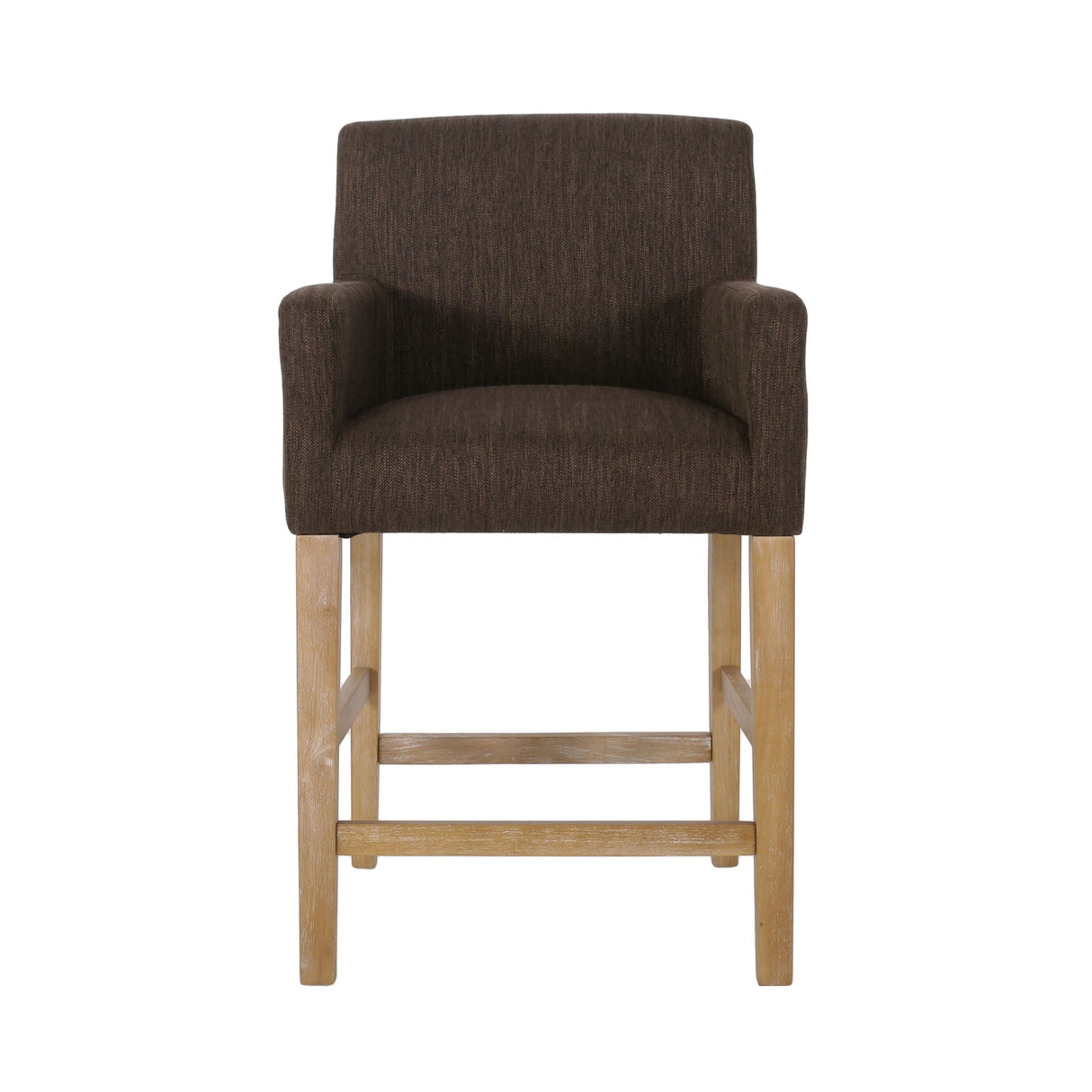 Charmed Upholstered Counter Stool With H Frame Base And Round Arms by Couch.com