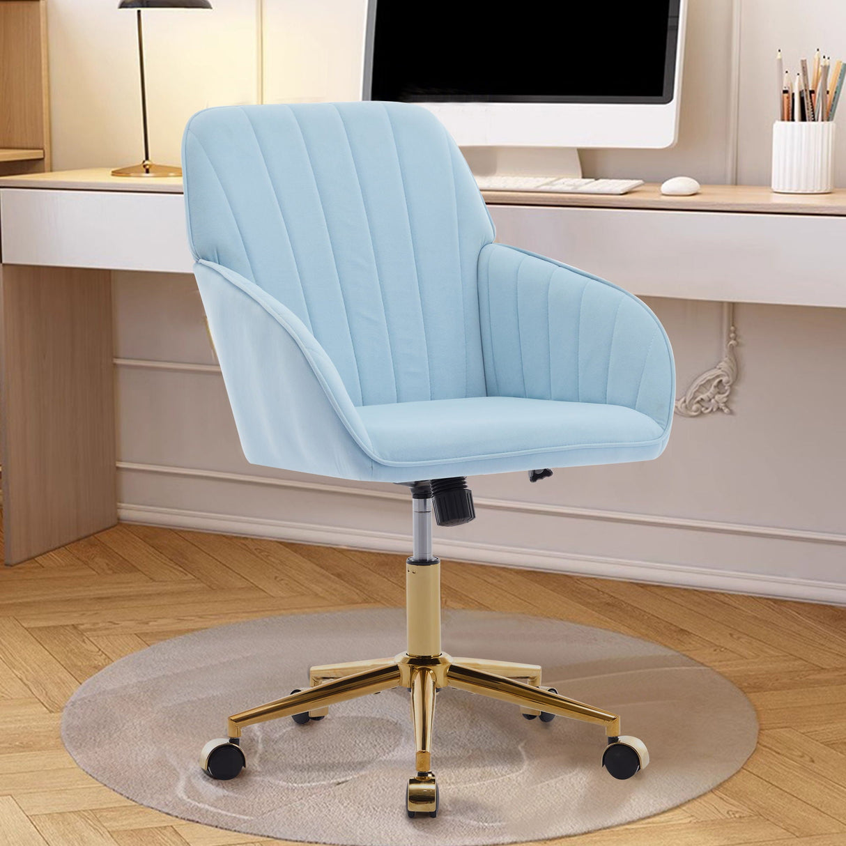 Adjustable Ergonomic Swivel Office Chair by Couch.com