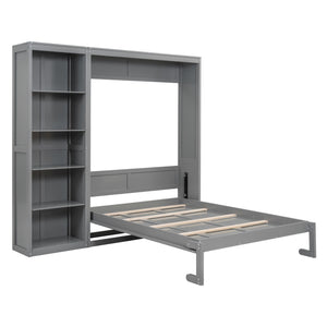 Murphy Wall Bed With Shelves by Couch.com