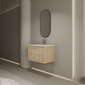 Wall Mounted Bathroom Vanity With Ceramic Sink And 2 Soft Closing Doors by Couch.com