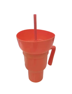 Popcorn Snack With Handle & All-In-One Drink Cup