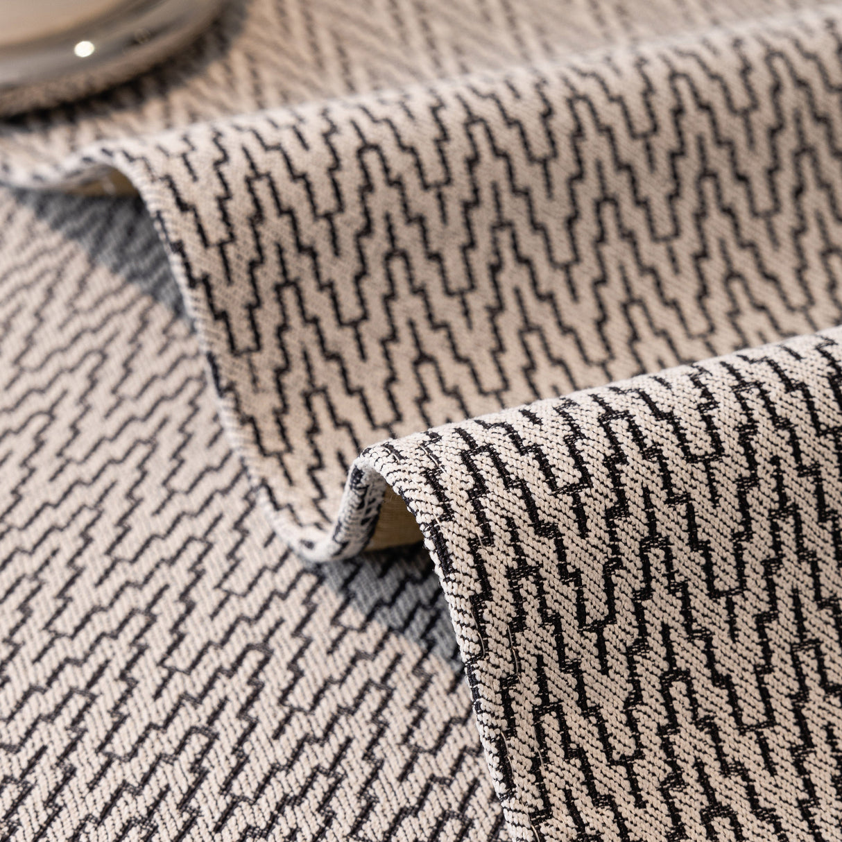 Non-Slip Couch Cover with Gold Trim, Sofa Slipcover for Sectional & Loveseat