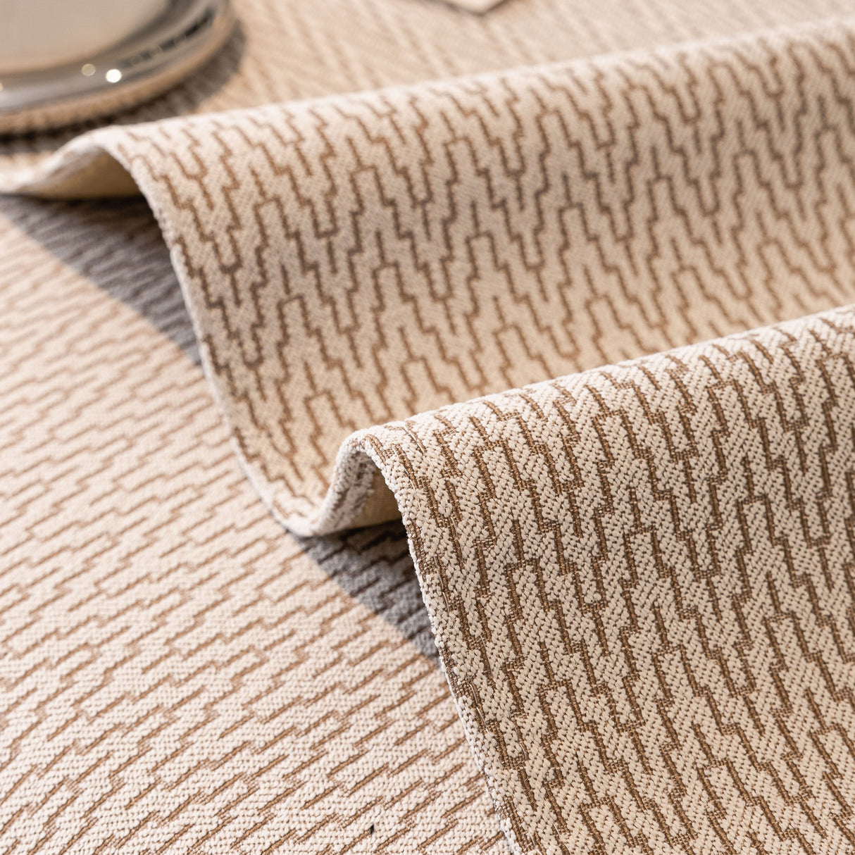 Non-Slip Couch Cover with Gold Trim, Sofa Slipcover for Sectional & Loveseat