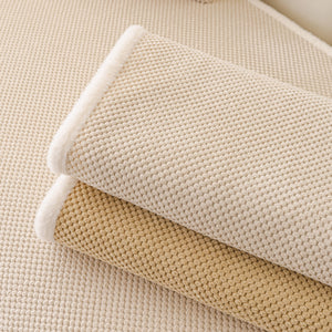 Dog Washable Sofa Protector Cover, Non-Slip Couch Slipcover with Soft Furry Trim