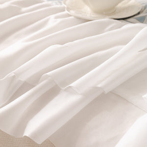 French Chic Style Ruffle Floral Cover Throws for Sofas, Decorative Couch Covers