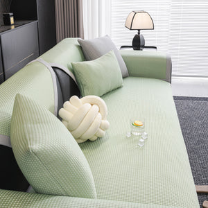 Non-Slip Cooling Breathable Couch Protector Towel, Lightweight Slipcover for Sofas