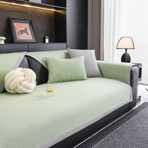 Non-Slip Cooling Breathable Couch Protector Towel, Lightweight Slipcover for Sofas