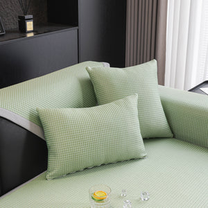 Non-Slip Cooling Breathable Couch Protector Towel, Lightweight Slipcover for Sofas