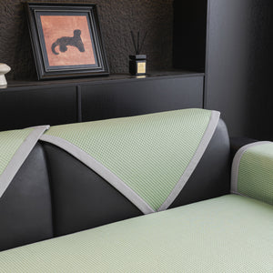 Non-Slip Cooling Breathable Couch Protector Towel, Lightweight Slipcover for Sofas