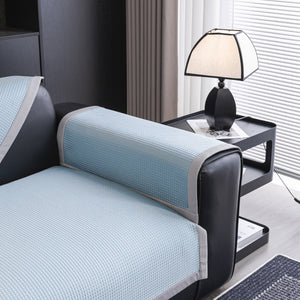 Non-Slip Cooling Breathable Couch Protector Towel, Lightweight Slipcover for Sofas