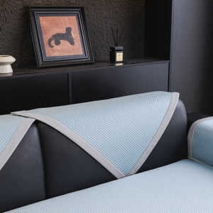 Non-Slip Cooling Breathable Couch Protector Towel, Lightweight Slipcover for Sofas