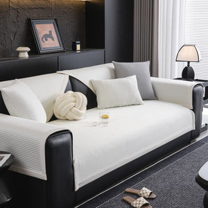 Non-Slip Cooling Breathable Couch Protector Towel, Lightweight Slipcover for Sofas