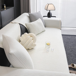 Non-Slip Cooling Breathable Couch Protector Towel, Lightweight Slipcover for Sofas