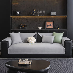 Non-Slip Cooling Breathable Couch Protector Towel, Lightweight Slipcover for Sofas