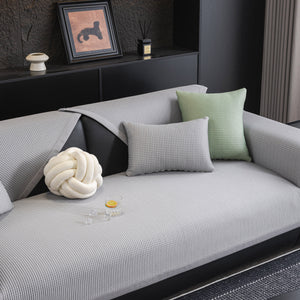 Non-Slip Cooling Breathable Couch Protector Towel, Lightweight Slipcover for Sofas