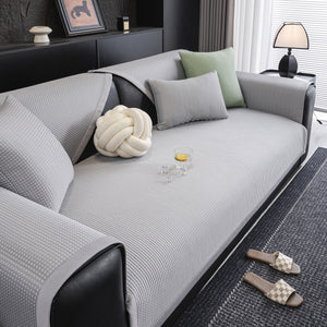 Non-Slip Cooling Breathable Couch Protector Towel, Lightweight Slipcover for Sofas