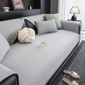 Non-Slip Cooling Breathable Couch Protector Towel, Lightweight Slipcover for Sofas