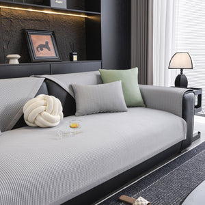 Non-Slip Cooling Breathable Couch Protector Towel, Lightweight Slipcover for Sofas