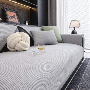 Non-Slip Cooling Breathable Couch Protector Towel, Lightweight Slipcover for Sofas