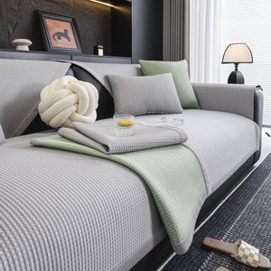 Non-Slip Cooling Breathable Couch Protector Towel, Lightweight Slipcover for Sofas