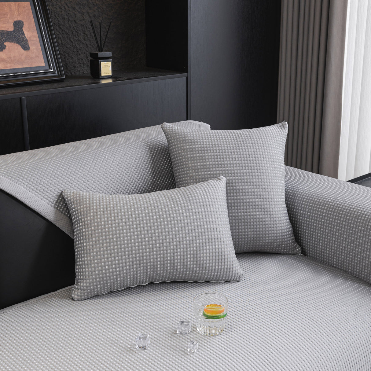 Non-Slip Cooling Breathable Couch Protector Towel, Lightweight Slipcover for Sofas