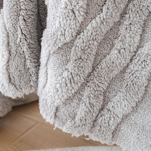 Modern 3D Water Ripple Sofa Cover, Non-Shedding Cream Style Furniture Protector Throw