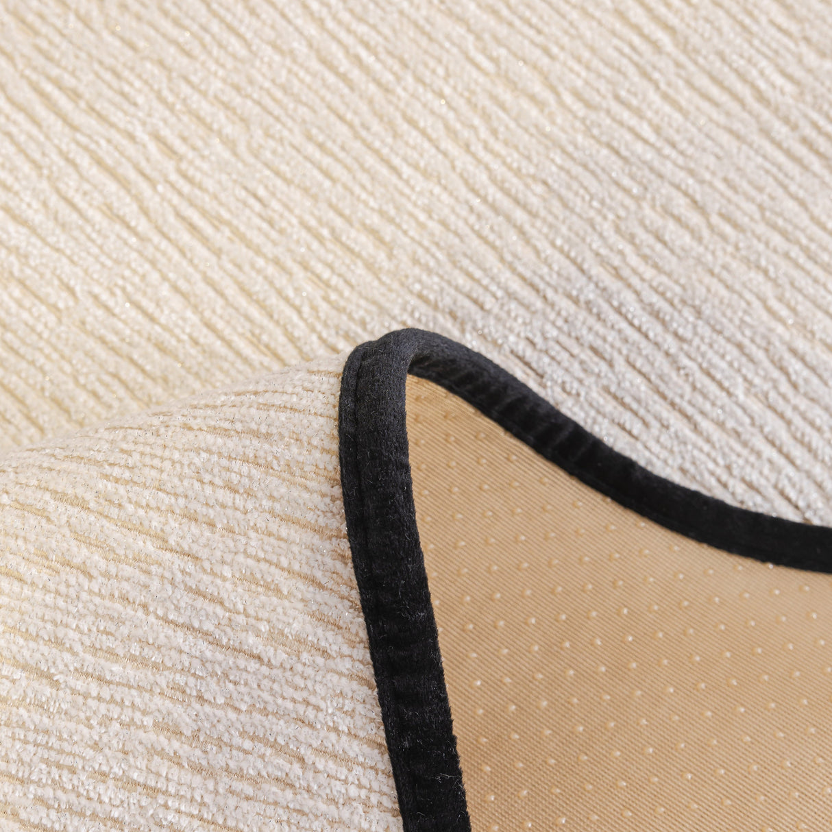 Chenille Couch Cover with Scalloped Edge, Non-Slip Modular Slipcover Sectional