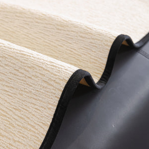 Chenille Couch Cover with Scalloped Edge, Non-Slip Modular Slipcover Sectional