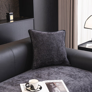 Chenille Couch Cover with Scalloped Edge, Non-Slip Modular Slipcover Sectional