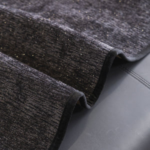 Chenille Couch Cover with Scalloped Edge, Non-Slip Modular Slipcover Sectional