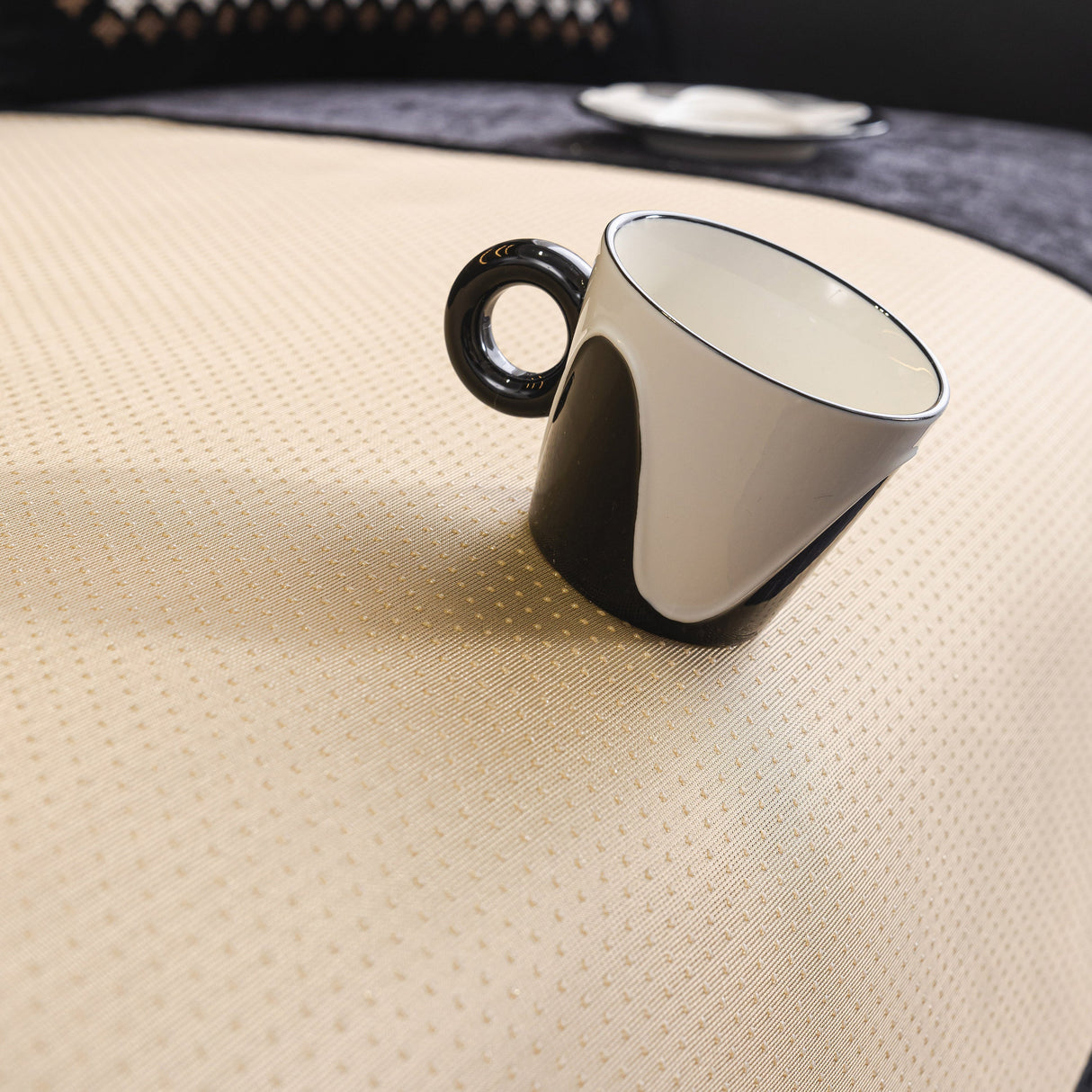 Chenille Couch Cover with Scalloped Edge, Non-Slip Modular Slipcover Sectional