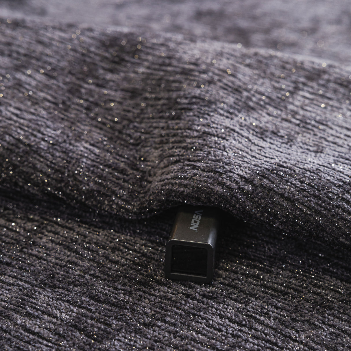 Chenille Couch Cover with Scalloped Edge, Non-Slip Modular Slipcover Sectional