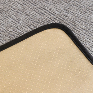 Chenille Couch Cover with Scalloped Edge, Non-Slip Modular Slipcover Sectional