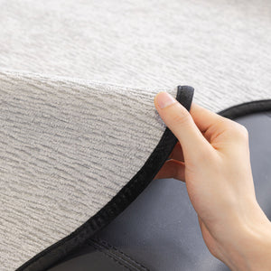 Chenille Couch Cover with Scalloped Edge, Non-Slip Modular Slipcover Sectional