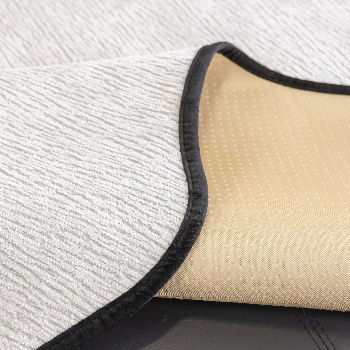 Chenille Couch Cover with Scalloped Edge, Non-Slip Modular Slipcover Sectional