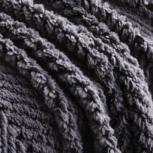 Thick Plush Sofa Cover Throw for Couch, 3D Textured Herringbone Washable Slipcover