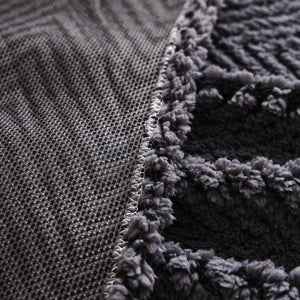 Thick Plush Sofa Cover Throw for Couch, 3D Textured Herringbone Washable Slipcover