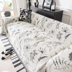 Chenille Giverny Couch Cover, Cozy Blankets for Sofa and Couch, Slip Covers for Couch Sectional