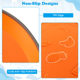 5 Pieces Kids Stepping Stones Stackable Round River Stone Indoor Outdoor-Multicolor