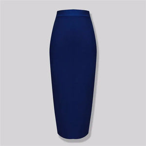 Elegant High Waist Mid-Length Bandage Skirt